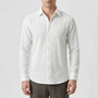 Textured Long-Sleeve Button-Up Shirt - Lester