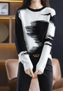 Trendiger Damen Pullover mit herbstlichem Farbverlauf – Amaris
