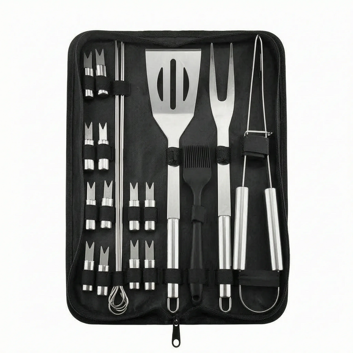 Tragbares Grillbesteck-Set - Grillora