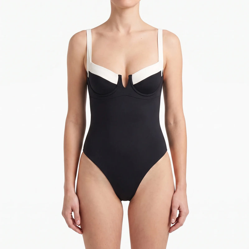 Trägerloser Bodysuit Im Colour-Blocking-Design - Lillian