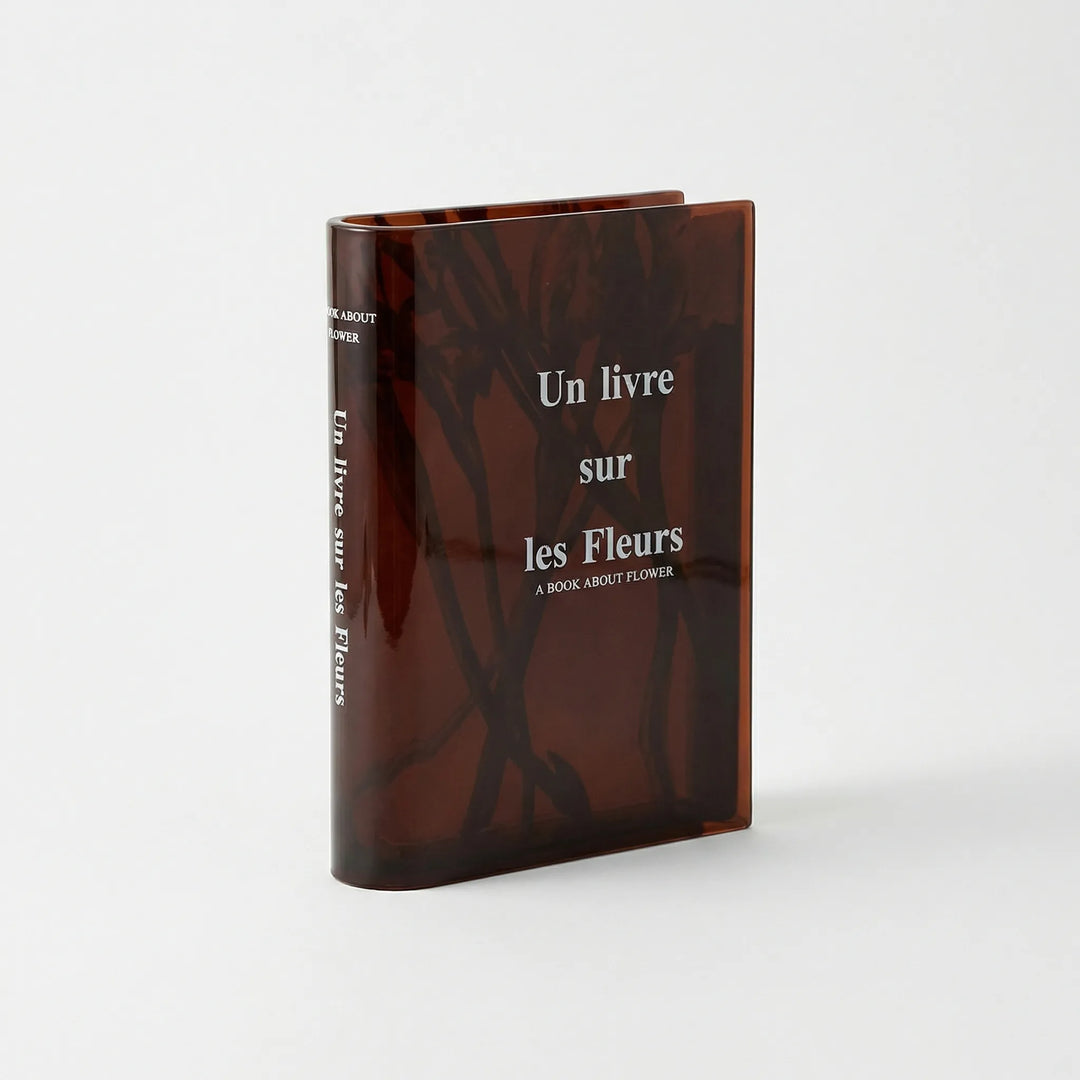 Transparante Vaas In Boekvorm - Bookbloom
