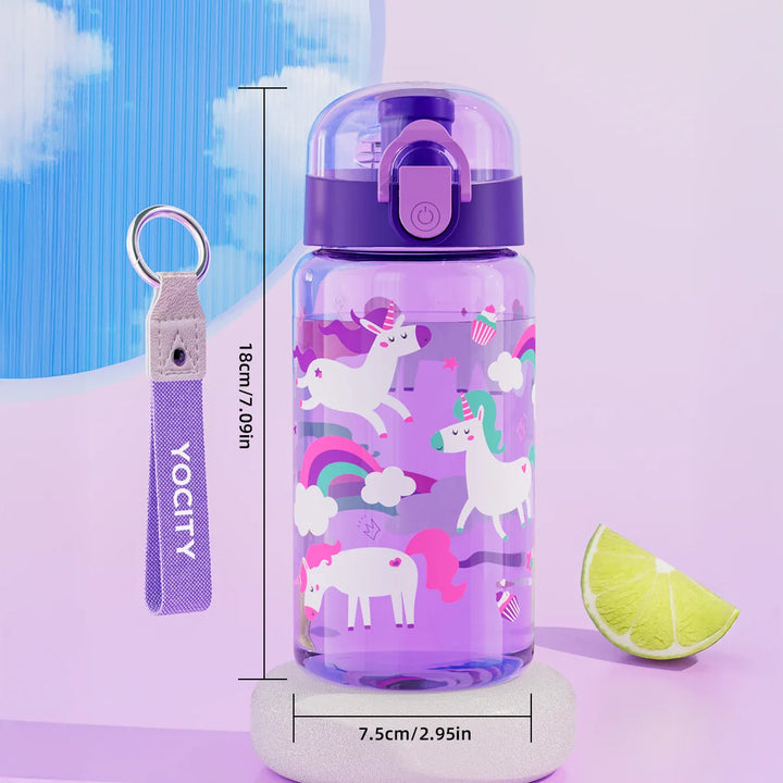 Transparente Trinkflasche Kinder Mit Print - Zydro