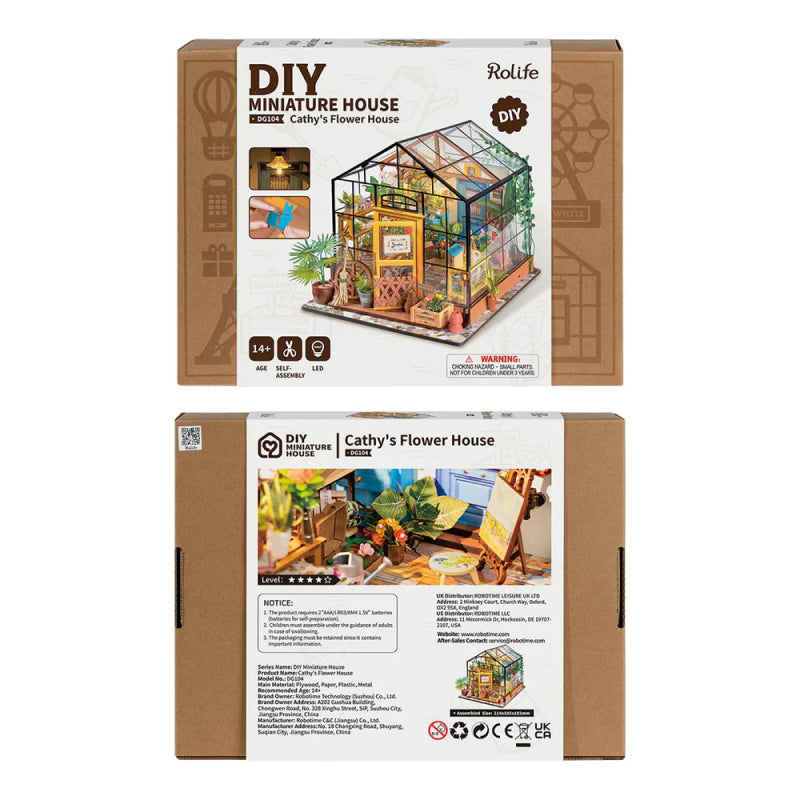 Miniatur DIY Gartenhaus Bausatz – BloomHaus