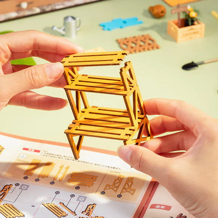 Miniatur DIY Gartenhaus Bausatz – BloomHaus
