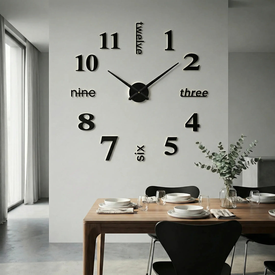 Übergroße Moderne Wanduhr - Clockique