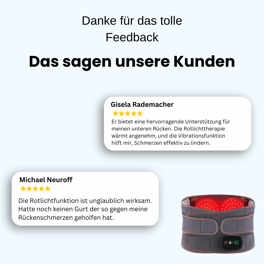 Orthopädisches Rückenband mit Infrarottherapie – ThermaLum