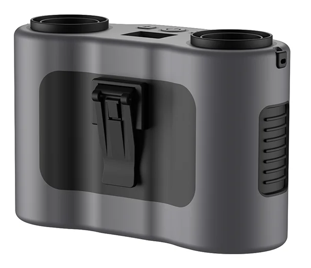 Tragbarer Taillenclip-Lüfter mit zwei Luftauslässen und 20.000mAh Batterie – BreezeMate