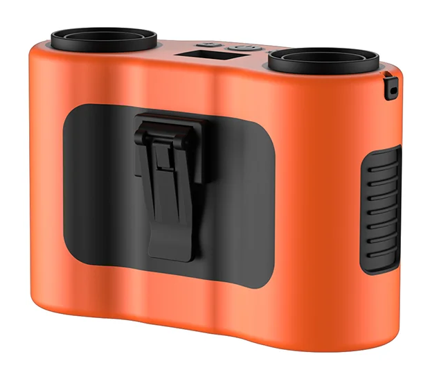 Tragbarer Taillenclip-Lüfter mit zwei Luftauslässen und 20.000mAh Batterie – BreezeMate