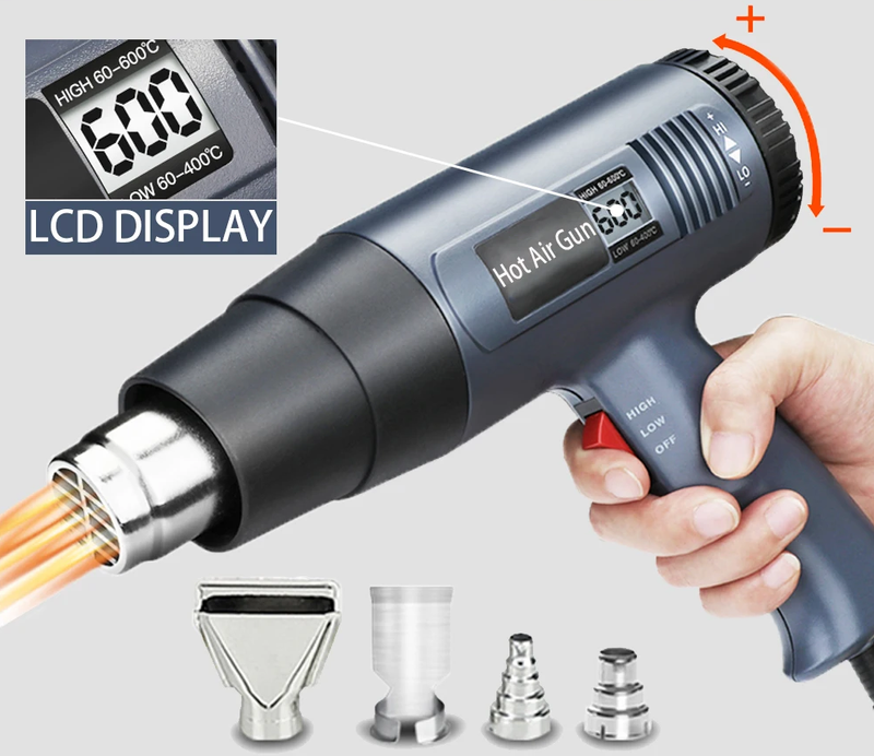 2000W Industrie-Elektrowärmegebläse mit digitaler LCD-Anzeige und einstellbarer Temperatur – ProTherm