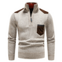 Herren Pullover mit Edge-Zipper-Neck und langem Arm – Cedric
