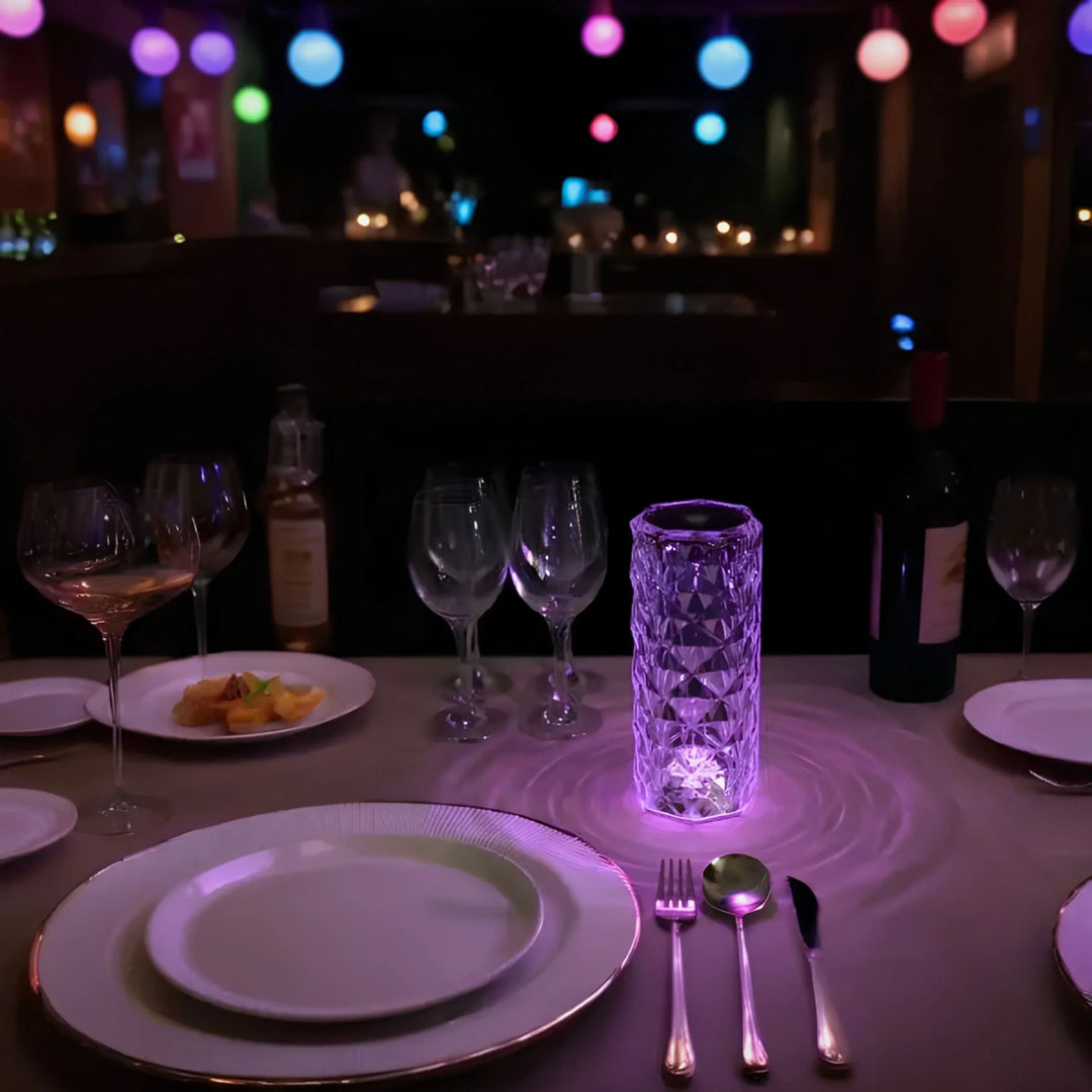 Kristall Tischlampe mit Touch-Bedienung - Aurora