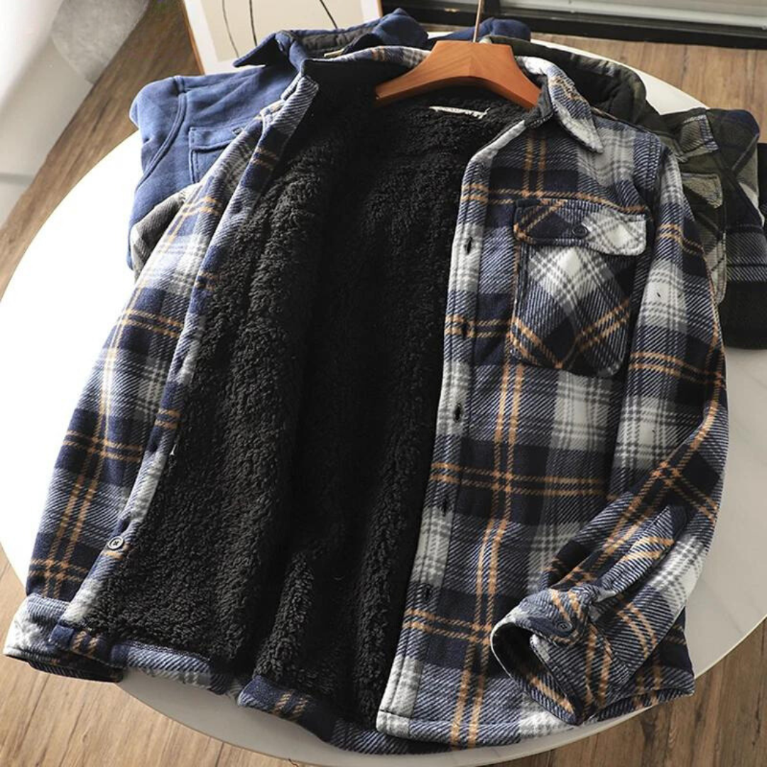 Herren fleecegefütterte Hemdjacke – Mauro