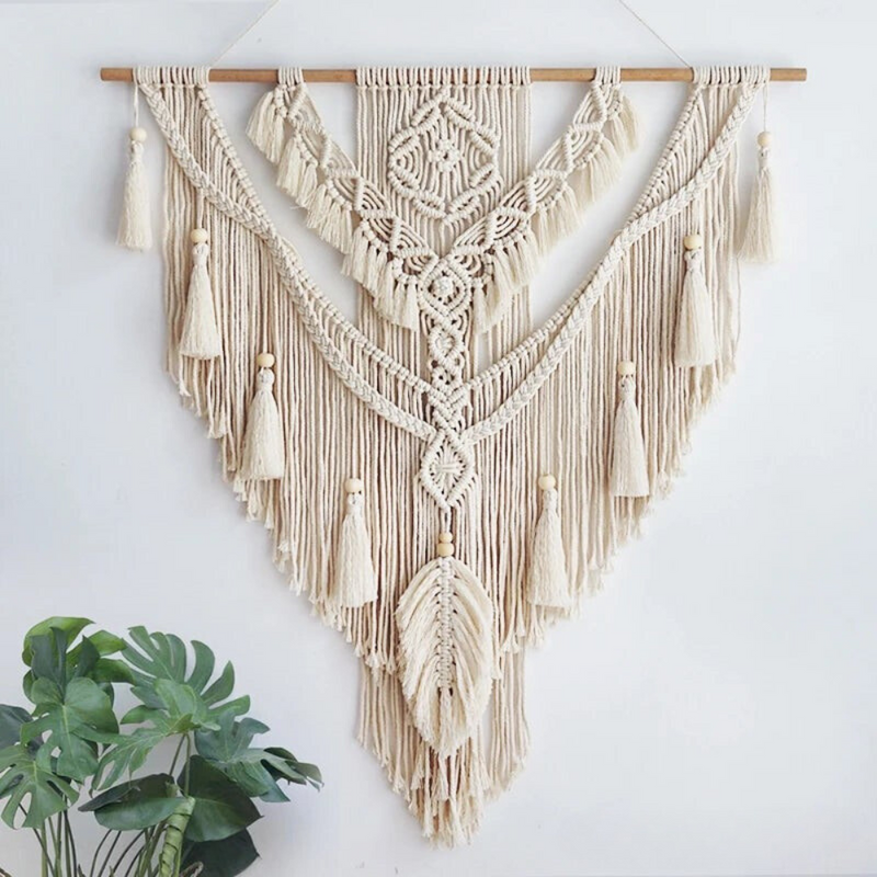 Skandinavische Boho-Makramee-Wandbehang - Liora