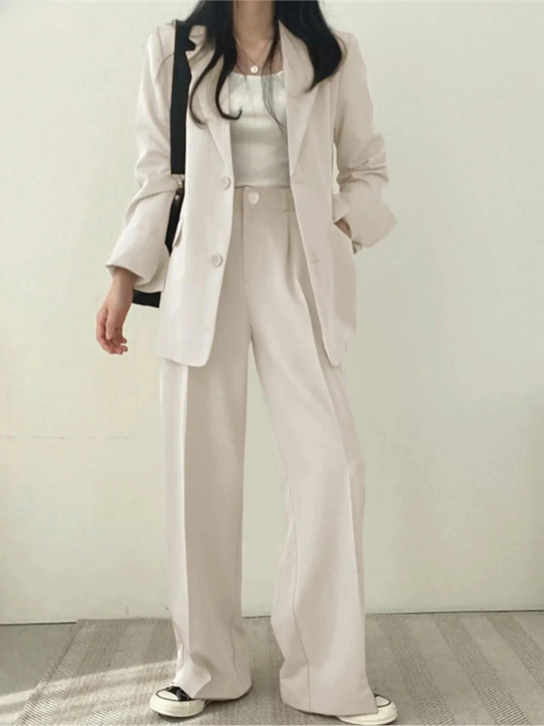Damen Zweiteiliges Set aus Stretchstoff – Sofia