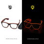 Leuchtende Neonbrille - LumaGlow
