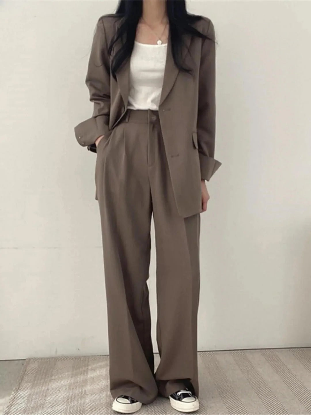 Damen Zweiteiliges Set aus Stretchstoff – Sofia