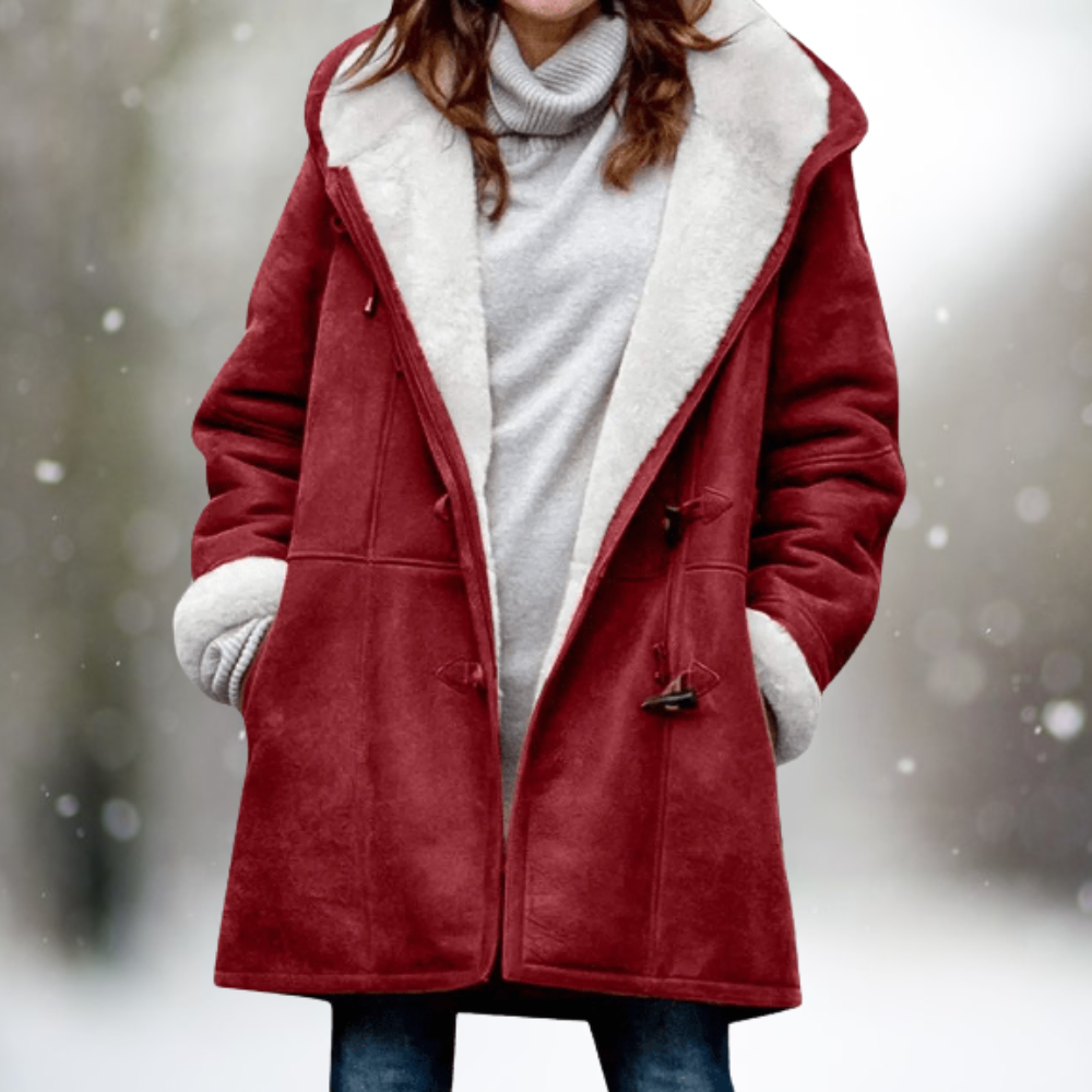 Stilvolle Damen-Suede-Fleecejacke - Camilla