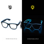 Leuchtende Neonbrille - LumaGlow
