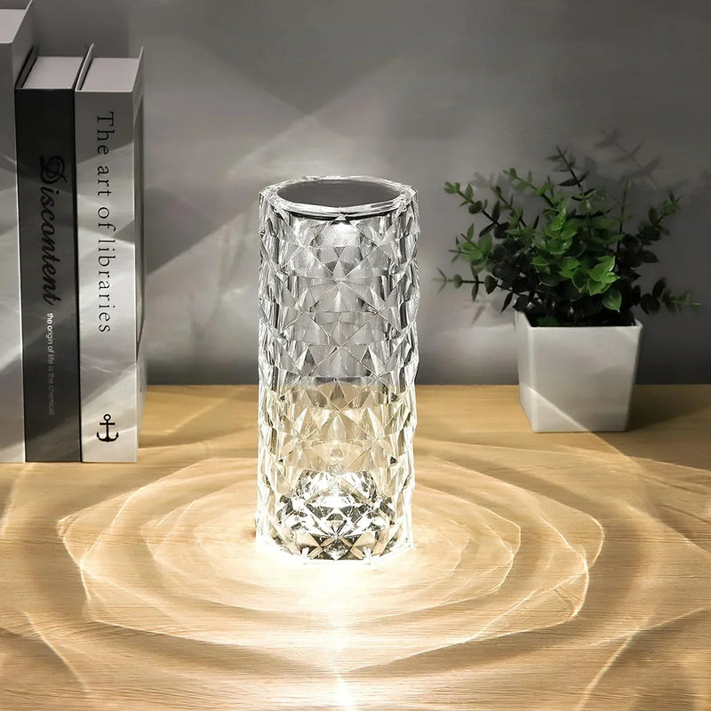 Kristall Tischlampe mit Touch-Bedienung - Aurora