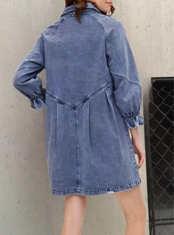 Denimkleid mit langen Ärmeln – Rivka