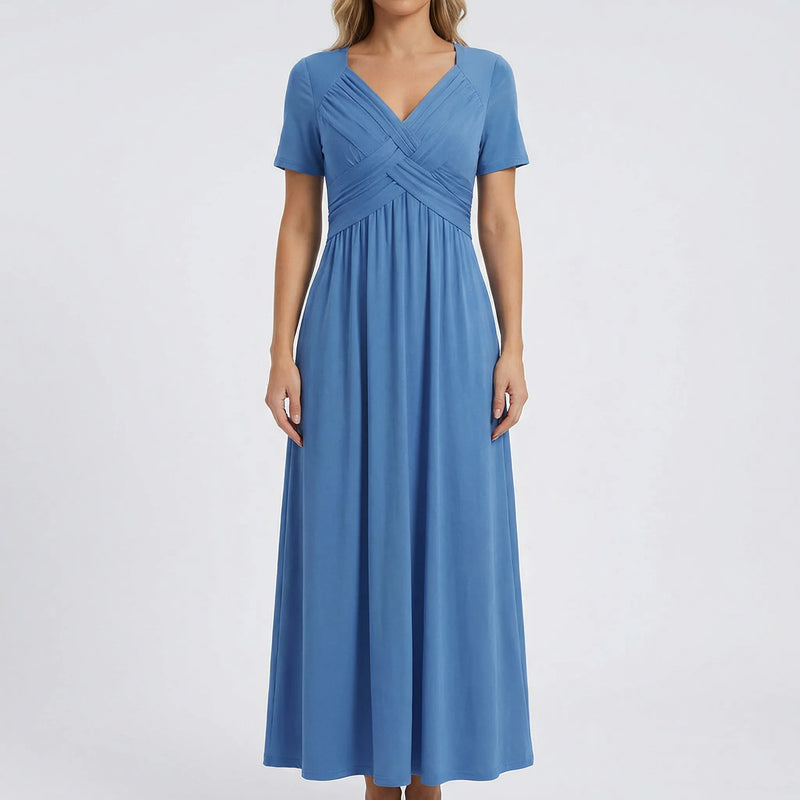 V Ausschnitt Maxikleid - Rebekka