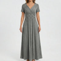 V Ausschnitt Maxikleid - Rebekka