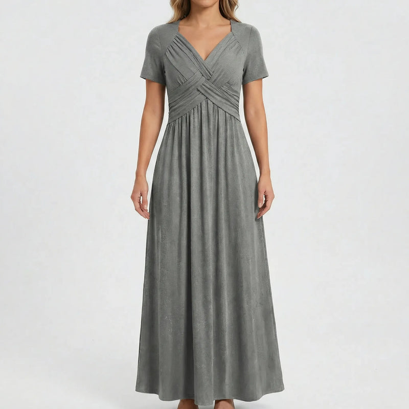 V Ausschnitt Maxikleid - Rebekka