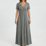 V Ausschnitt Maxikleid - Rebekka