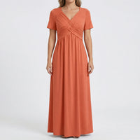 V Ausschnitt Maxikleid - Rebekka
