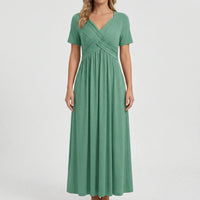 V Ausschnitt Maxikleid - Rebekka