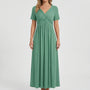V Ausschnitt Maxikleid - Rebekka
