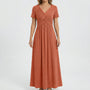 V Ausschnitt Maxikleid - Rebekka