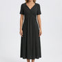 V Ausschnitt Maxikleid - Rebekka