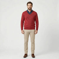 V Ausschnitt Pullover Mit Kragen - Ian