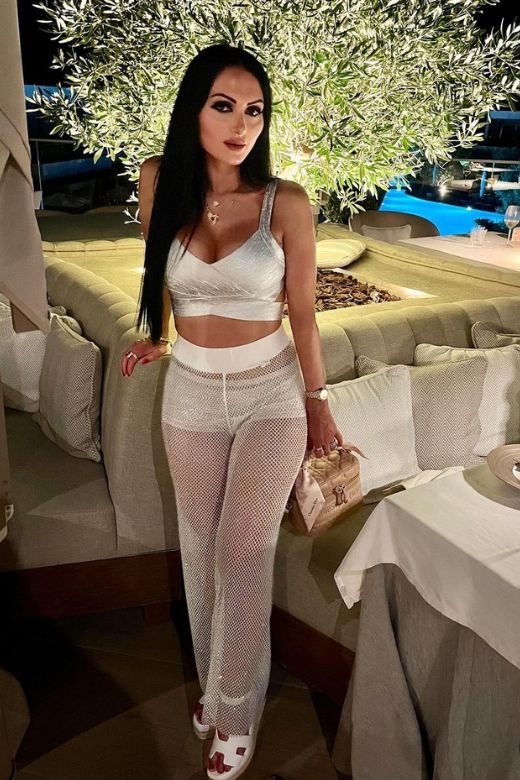 V Ausschnitt Wickel Crop Top - Ceyda