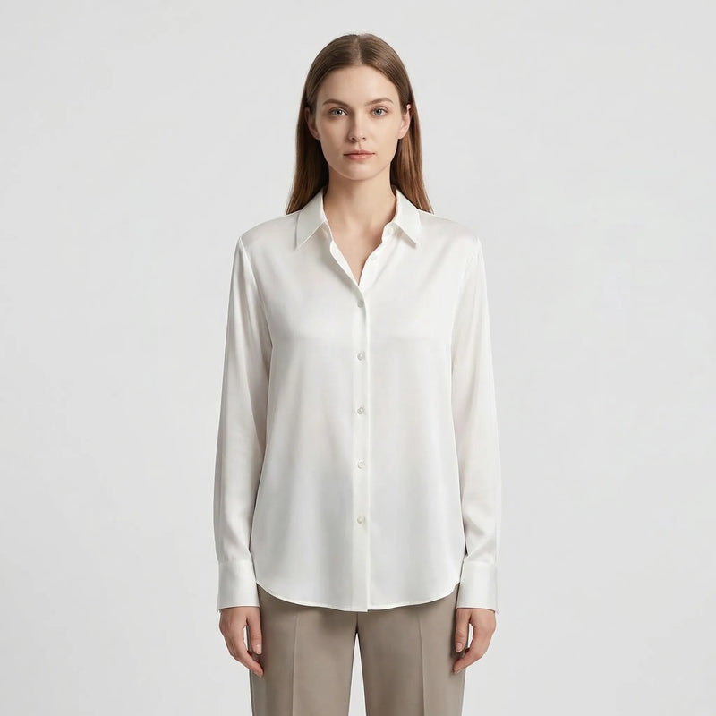 Versatile Satin-Finish Top - Angelica