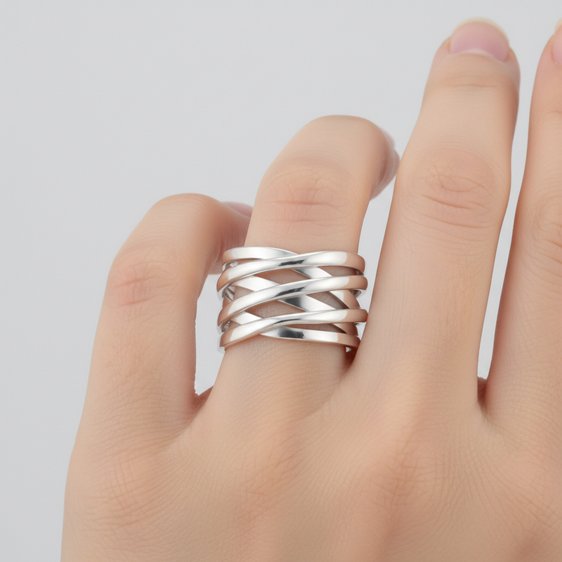 Verstellbarer Silberschmuck - BranchGlow