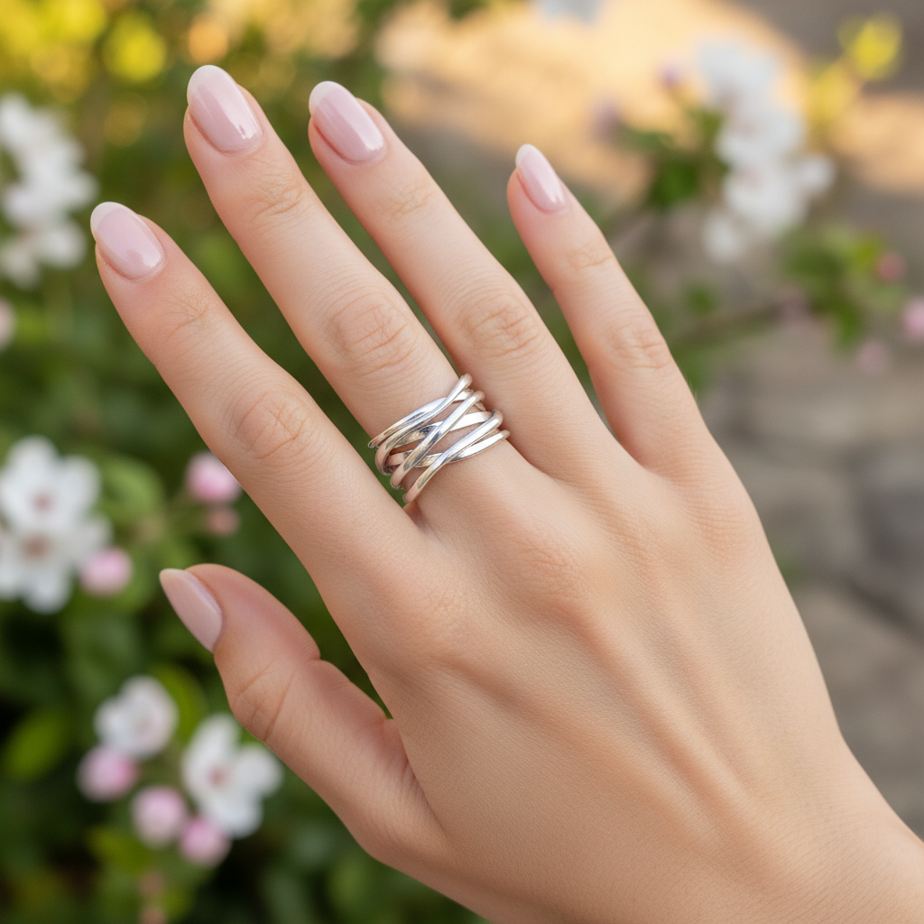 Verstellbarer Silberschmuck - BranchGlow