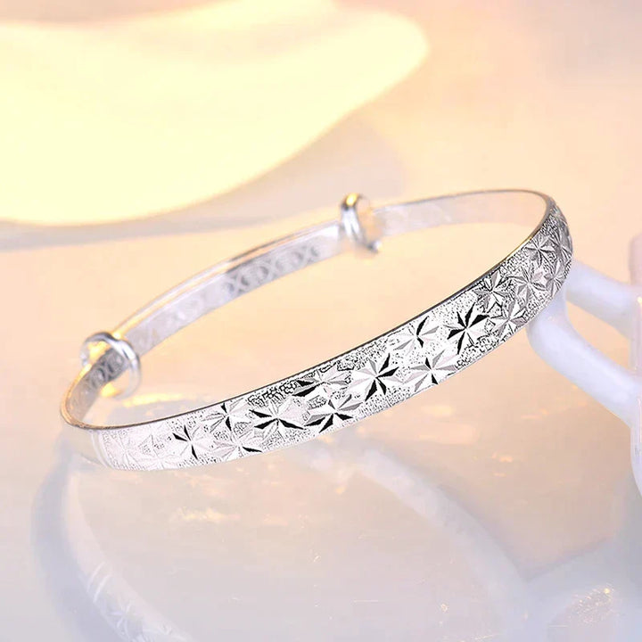 Verstellbares Silberarmband - ShimmerBangle