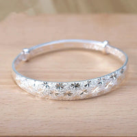 Verstellbares Silberarmband - ShimmerBangle