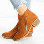 Herbstliche Damen Leder-Stiefeletten – Saphira