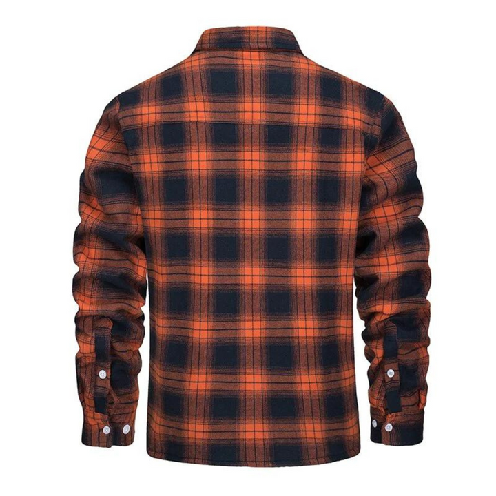 Fleecegefütterte Herren Karo-Jacke – Arvid Herbstedition