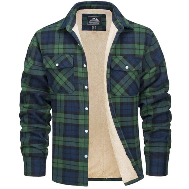 Fleecegefütterte Herren Karo-Jacke – Arvid Herbstedition