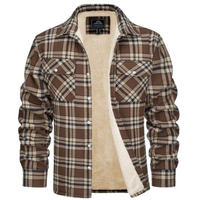 Fleecegefütterte Herren Karo-Jacke – Arvid Herbstedition