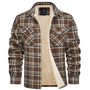 Fleecegefütterte Herren Karo-Jacke – Arvid Herbstedition