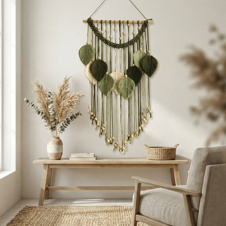 Wandbehang Mit Blattmotiv - Leaforia