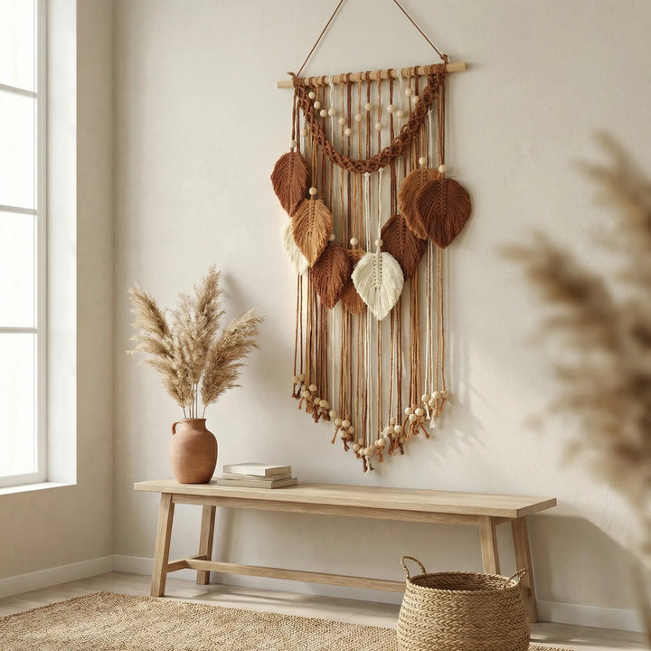 Wandbehang Mit Blattmotiv - Leaforia