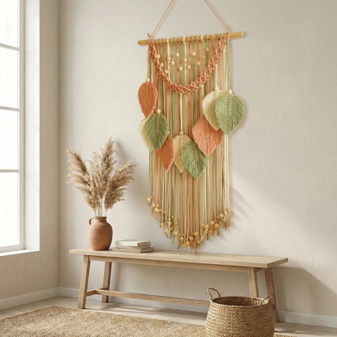 Wandbehang Mit Blattmotiv - Leaforia