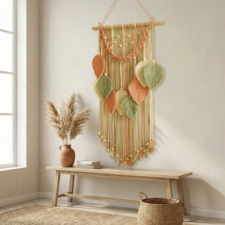 Wandbehang Mit Blattmotiv - Leaforia