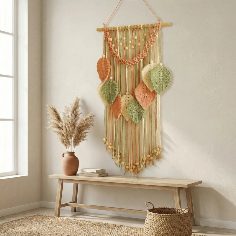 Wandbehang Mit Blattmotiv - Leaforia